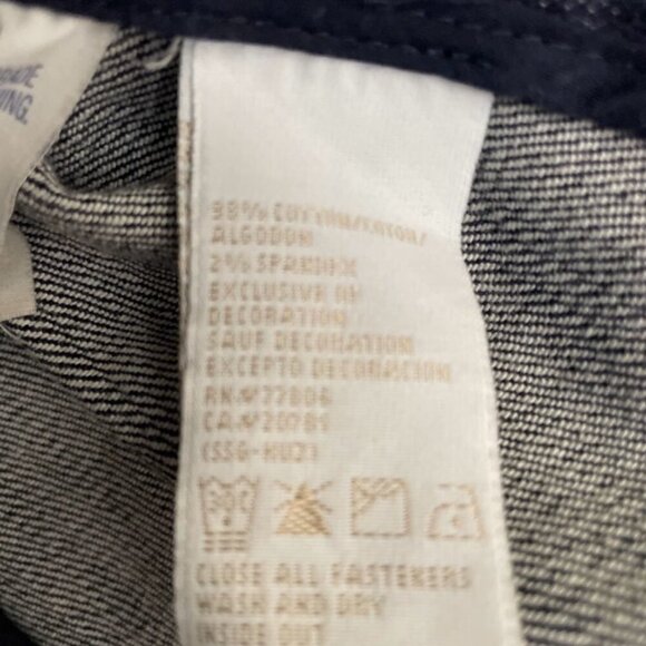 Tommy Hilfiger Blue Denim Jean Jacket Women's Sz M Studs on Pockets Cropped - Picture 6 of 6